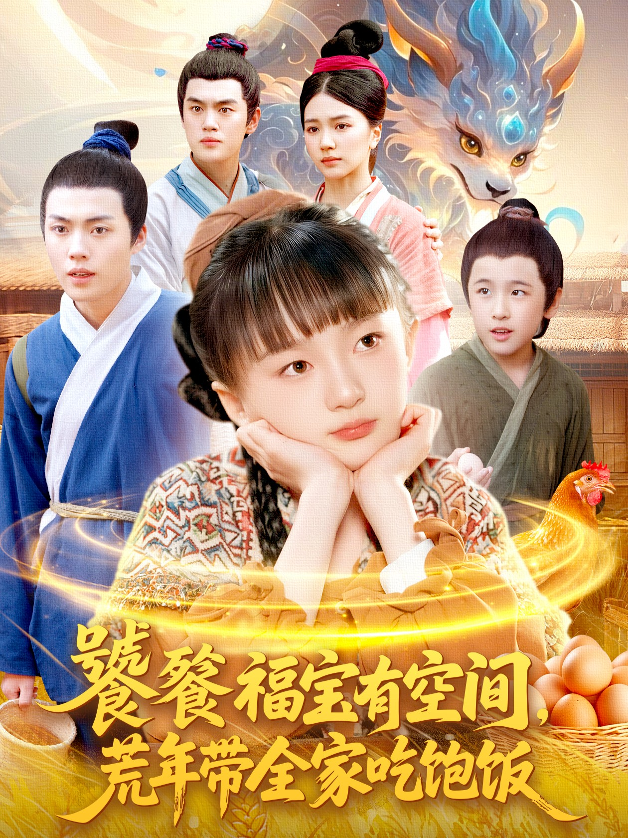 短剧《饕餮福宝有空间，荒年带全家吃饱饭》全集夸克网盘